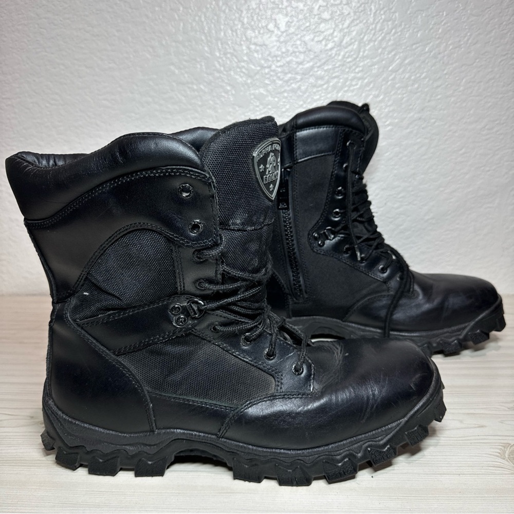 Rocky AlphaForce Zipper Public Service Boot Size 14W
